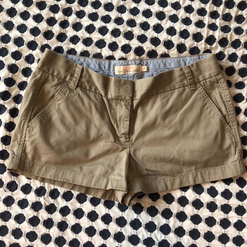 J Crew Chino Low Rise Shorts Women’s Size 10